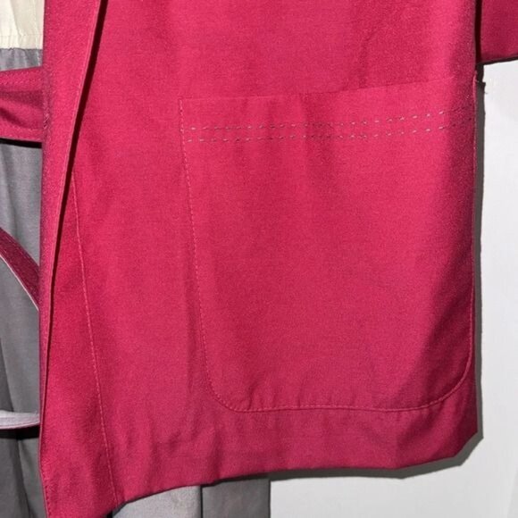 Vintage Ilse M. Womens 2-Piece Set Blazer & Dress Size 14 Pink/Gray/Cream - Picture 9 of 16